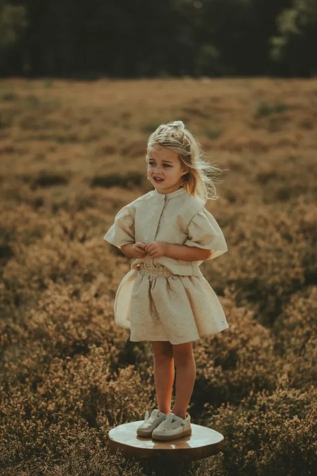Donsje Amsterdam Jackets and Gilets Girls Leoniek Jacket Sand