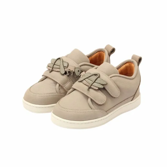 Donsje Amsterdam Low Shoes Boys Kien Sneakers Vintage Grey Leather