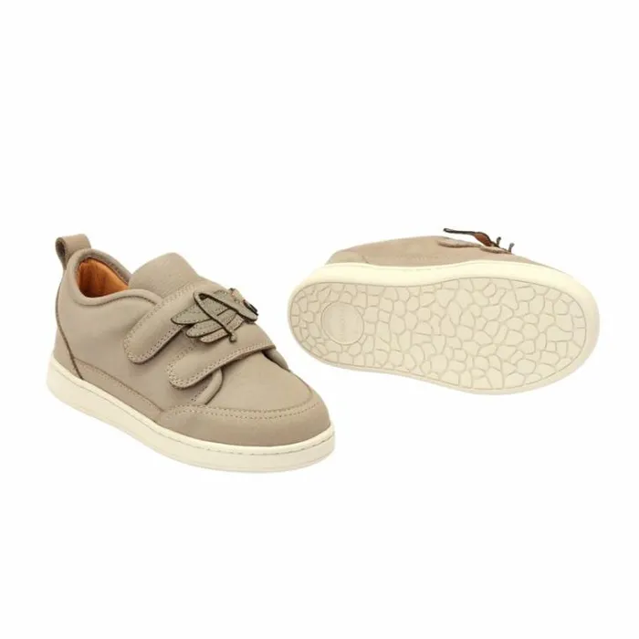 Donsje Amsterdam Low Shoes Boys Kien Sneakers Vintage Grey Leather