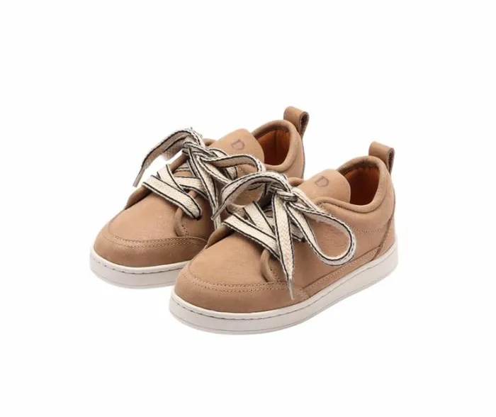 Donsje Amsterdam Low Shoes Boys Oney Sneakers Beige Leather