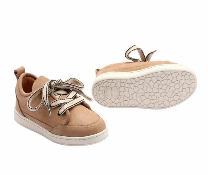 Donsje Amsterdam Low Shoes Boys Oney Sneakers Beige Leather