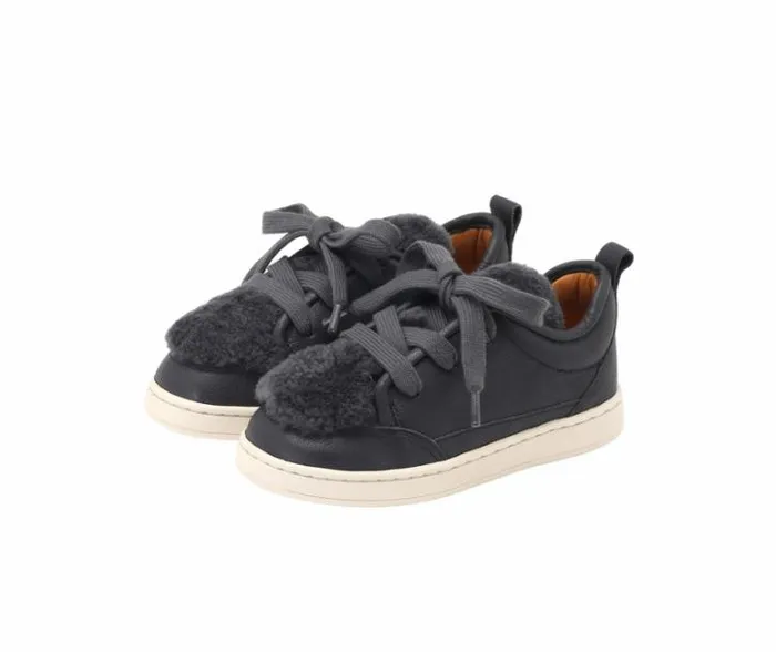 Donsje Amsterdam Low Shoes Boys Sandor Sneakers Navy Leather