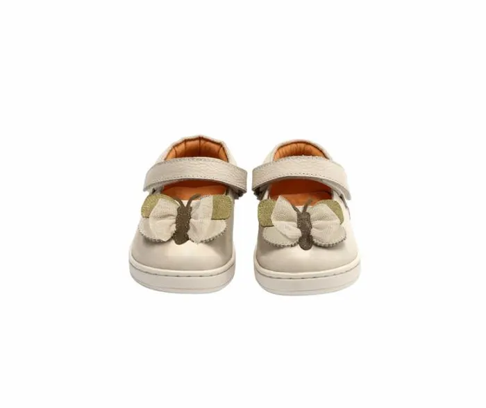 Donsje Amsterdam Low Shoes Girls Angielle Ballerinas Cream Leather