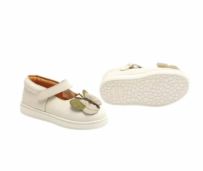 Donsje Amsterdam Low Shoes Girls Angielle Ballerinas Cream Leather