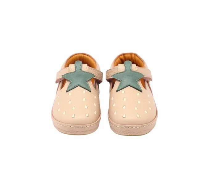 Donsje Amsterdam Low Shoes Girls Bowi Shoes Light Rose Leather