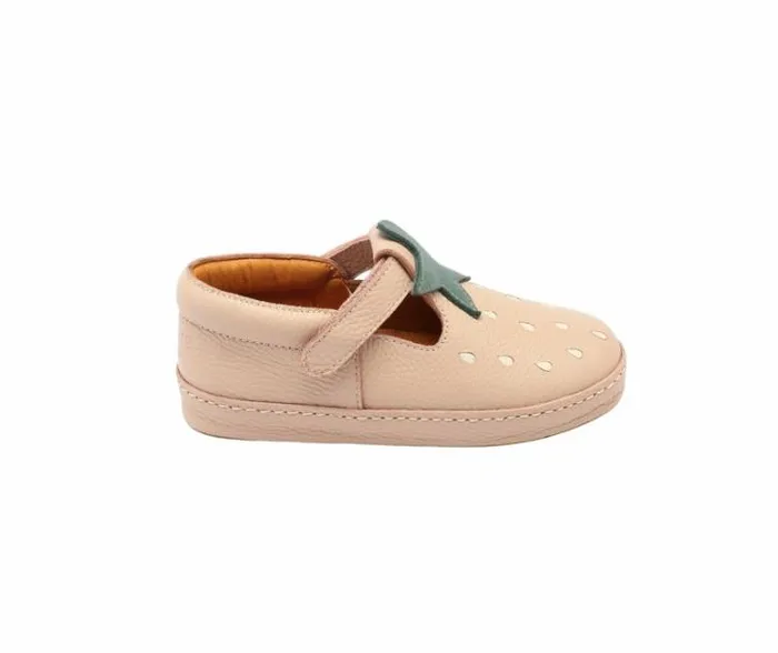Donsje Amsterdam Low Shoes Girls Bowi Shoes Light Rose Leather