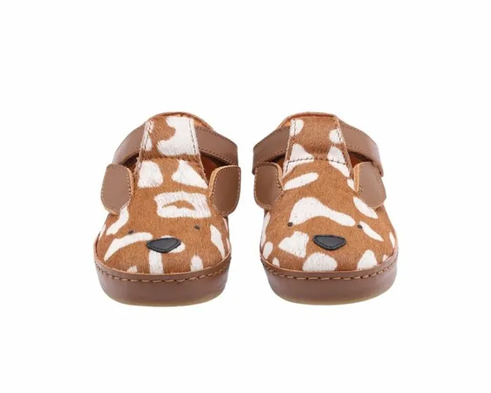 Donsje Amsterdam Low Shoes Girls Xan Exclusive Brown Spotted Cow Hair