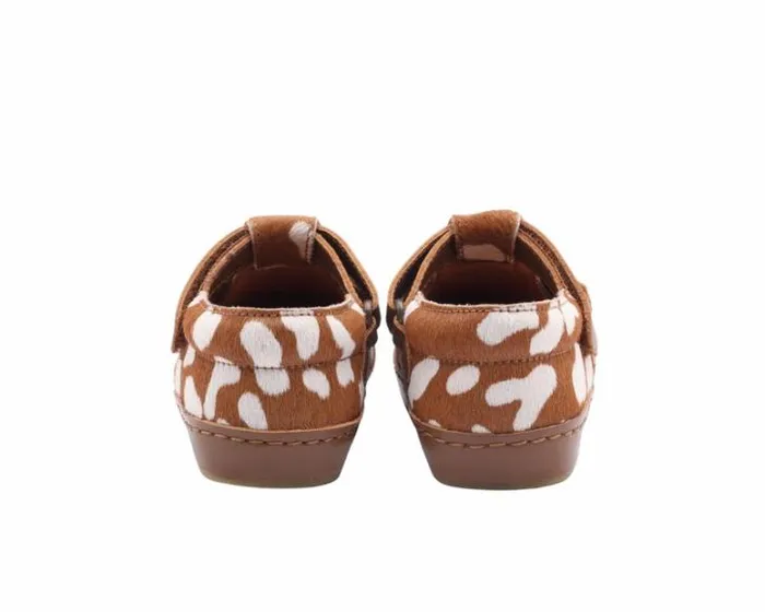 Donsje Amsterdam Low Shoes Girls Xan Exclusive Brown Spotted Cow Hair