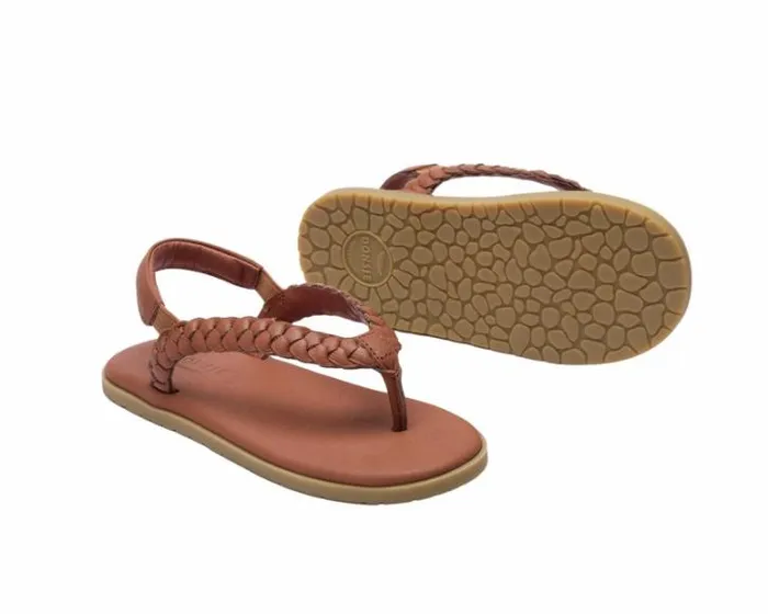 Donsje Amsterdam Sandals Boys Jackson Walnut Leather