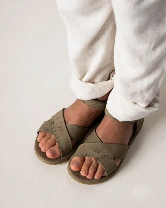 Donsje Amsterdam Sandals Boys Otis Sandals Sage Betting Leather