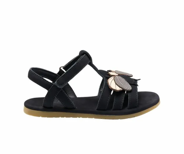 Donsje Amsterdam Sandals Girls Iles Sky Sandals Navy Nubuck