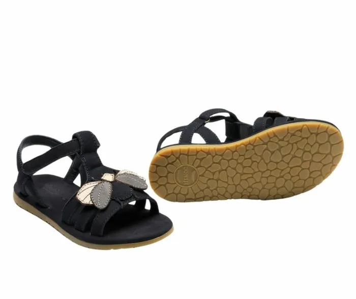 Donsje Amsterdam Sandals Girls Iles Sky Sandals Navy Nubuck