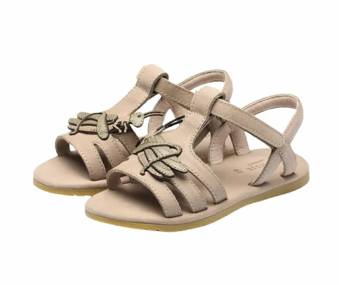 Donsje Amsterdam Sandals Girls Iles Sky Sandals Vintage Grey Leather
