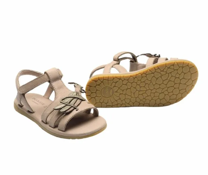 Donsje Amsterdam Sandals Girls Iles Sky Sandals Vintage Grey Leather