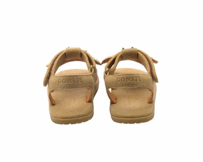 Donsje Amsterdam Sandals Girls Iles Sky Truffle Metallic Leather