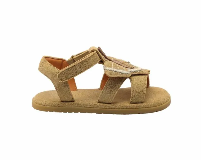 Donsje Amsterdam Sandals Girls Iles Sky Truffle Metallic Leather