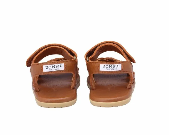 Donsje Amsterdam Sandals Girls Sprai Sandals Cognac Leather