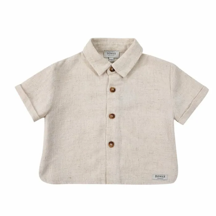 Donsje Amsterdam Shirts and Blouses Baby Lerie Shirt Warm White Melange