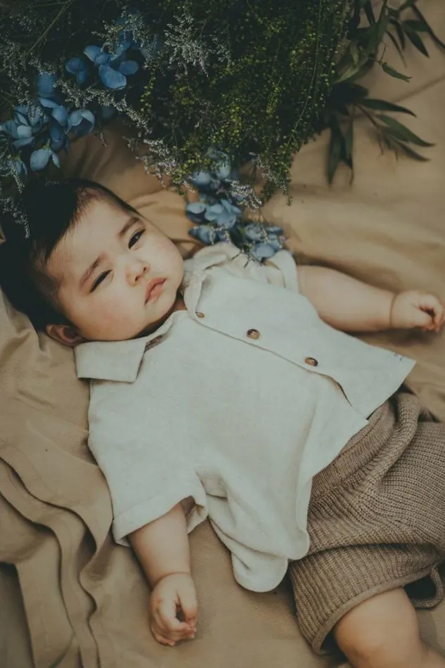Donsje Amsterdam Shirts and Blouses Baby Lerie Shirt Warm White Melange