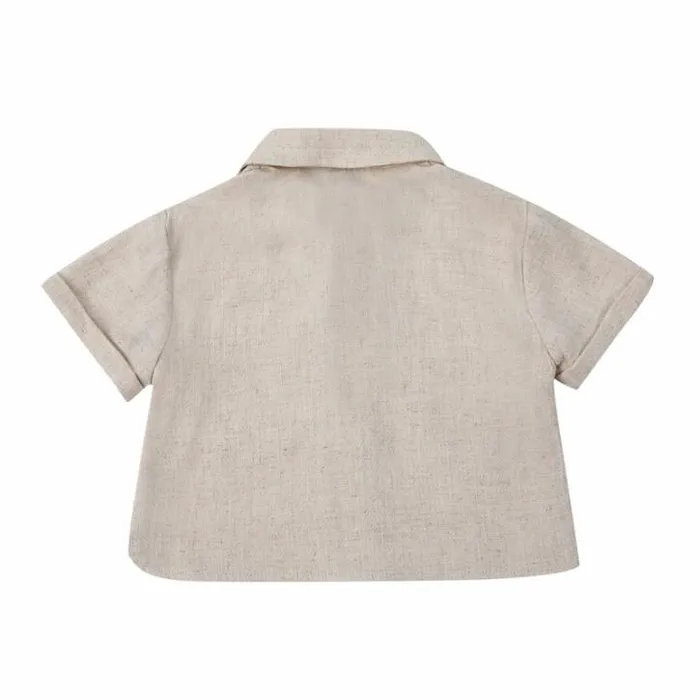 Donsje Amsterdam Shirts and Blouses Baby Lerie Shirt Warm White Melange