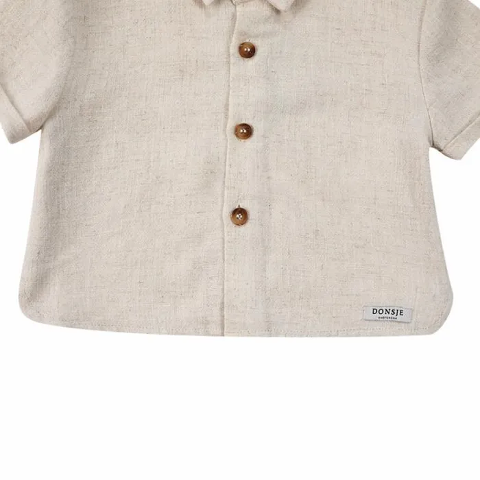 Donsje Amsterdam Shirts and Blouses Baby Lerie Shirt Warm White Melange