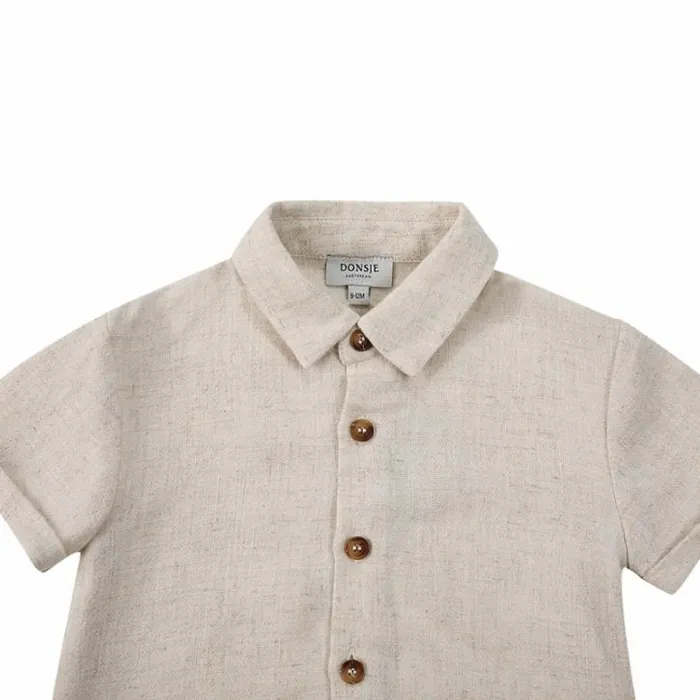 Donsje Amsterdam Shirts and Blouses Baby Lerie Shirt Warm White Melange