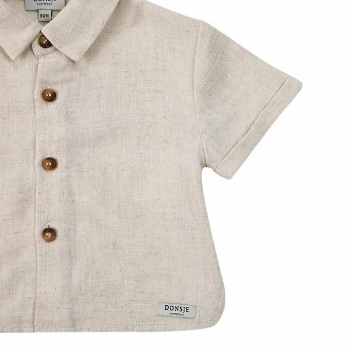 Donsje Amsterdam Shirts and Blouses Baby Lerie Shirt Warm White Melange