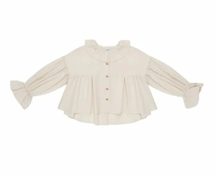 Donsje Amsterdam Shirts and Blouses Baby Rushi Blouse Soft Sand