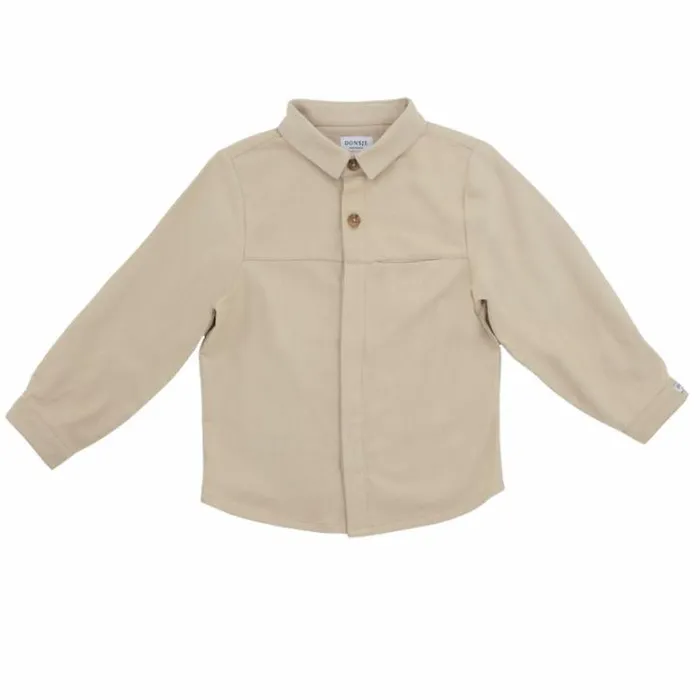Donsje Amsterdam Shirts and Blouses Boys Lambert Shirt Feather Beige