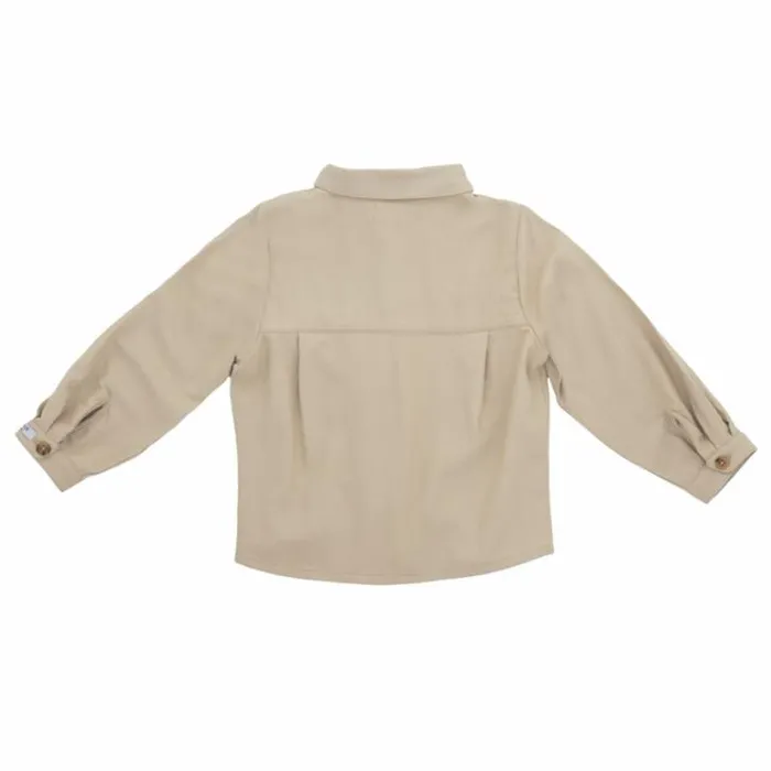 Donsje Amsterdam Shirts and Blouses Boys Lambert Shirt Feather Beige