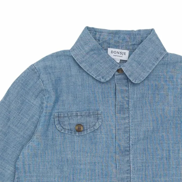 Donsje Amsterdam Shirts and Blouses Boys Palo Shirt Sky Blue