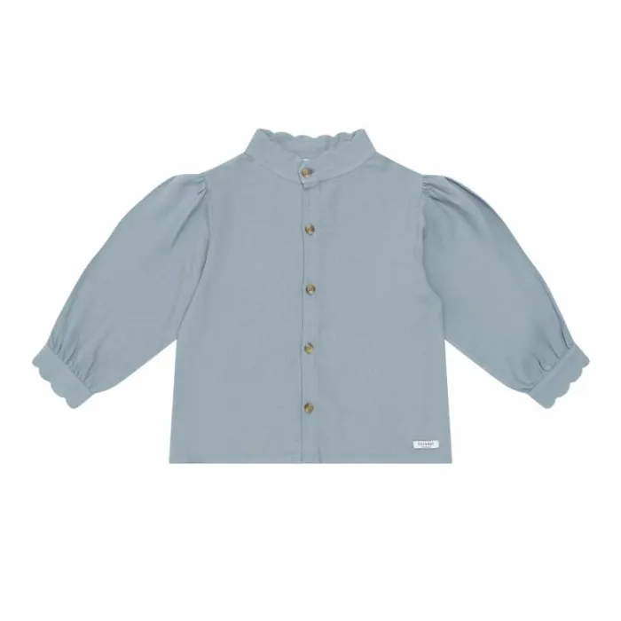 Donsje Amsterdam Shirts and Blouses Girls Flo Blouse Foggy Blue