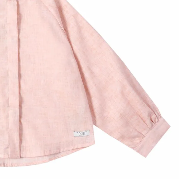 Donsje Amsterdam Shirts and Blouses Girls Lily Blouse Cloudy Rose Melange