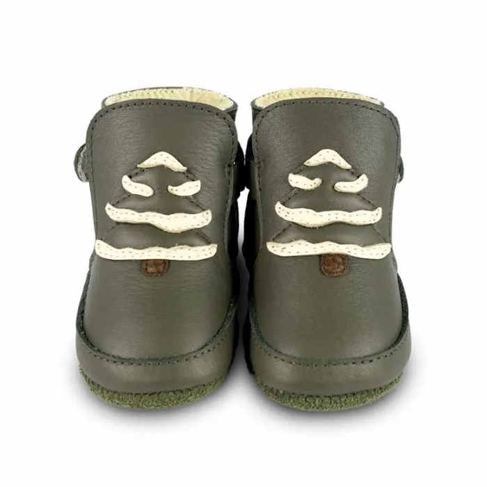 Donsje Amsterdam Shoes Baby Aggas Booties Olive Leather