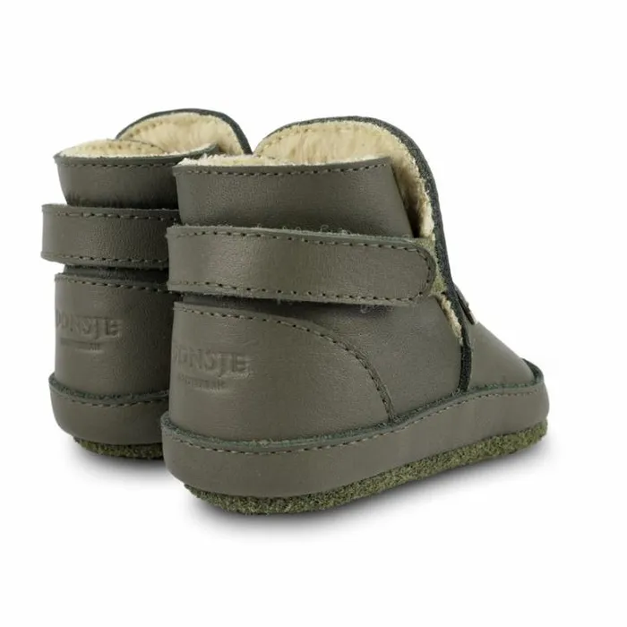 Donsje Amsterdam Shoes Baby Aggas Booties Olive Leather
