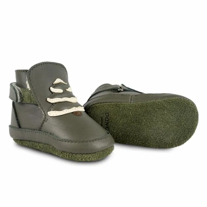 Donsje Amsterdam Shoes Baby Aggas Booties Olive Leather