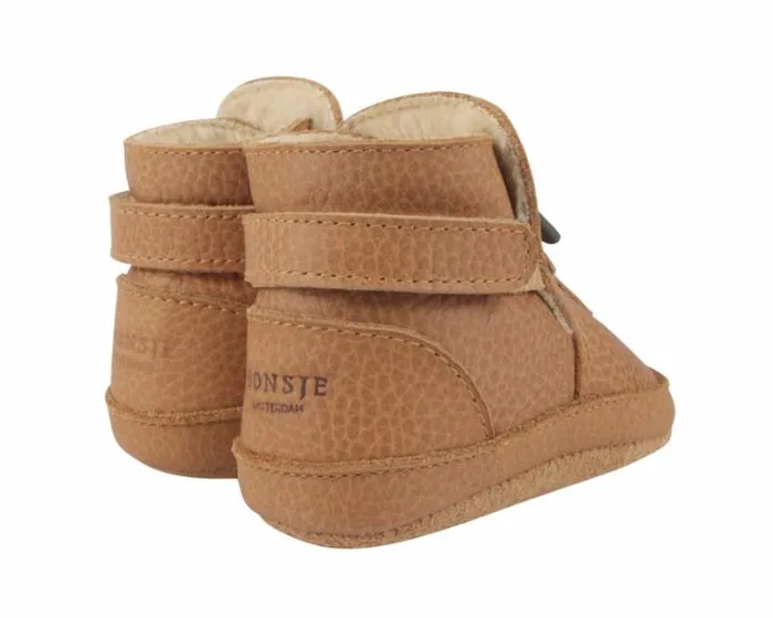Donsje Amsterdam Shoes Baby Aggas Booties Toast Grain Leather