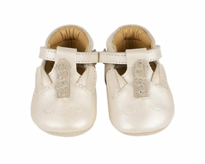 Donsje Amsterdam Shoes Baby Blinc Shoes Off White Metallic Leather