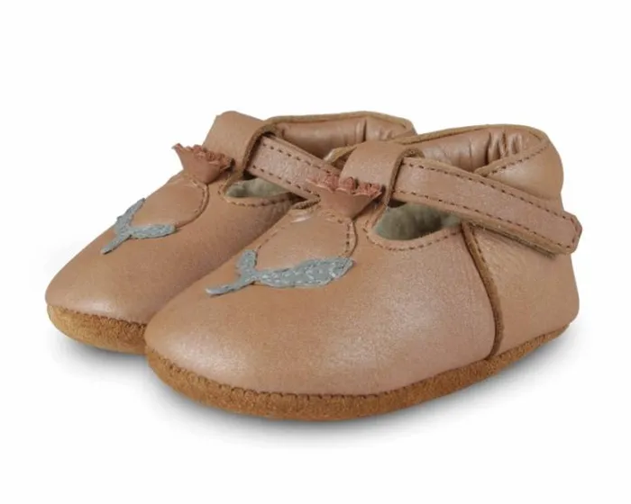 Donsje Amsterdam Shoes Baby Carlie Caramel Metallic Nubuck