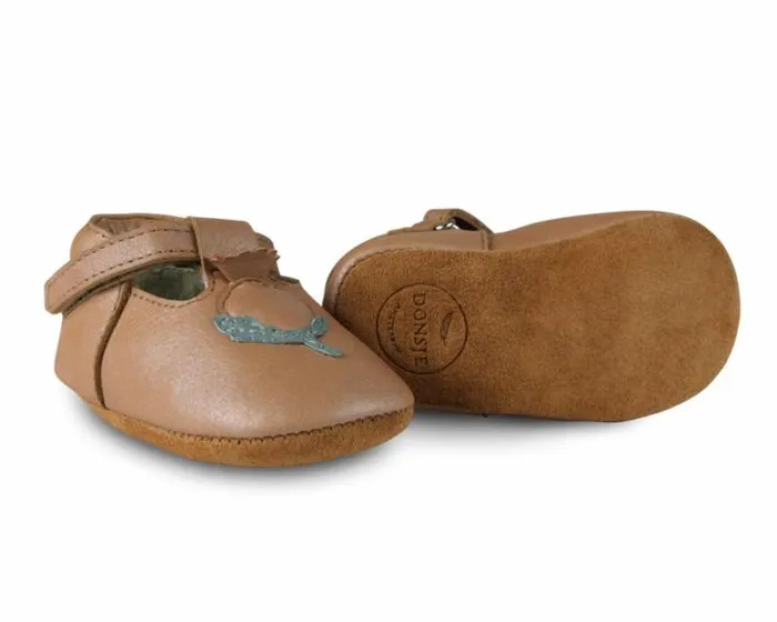 Donsje Amsterdam Shoes Baby Carlie Caramel Metallic Nubuck