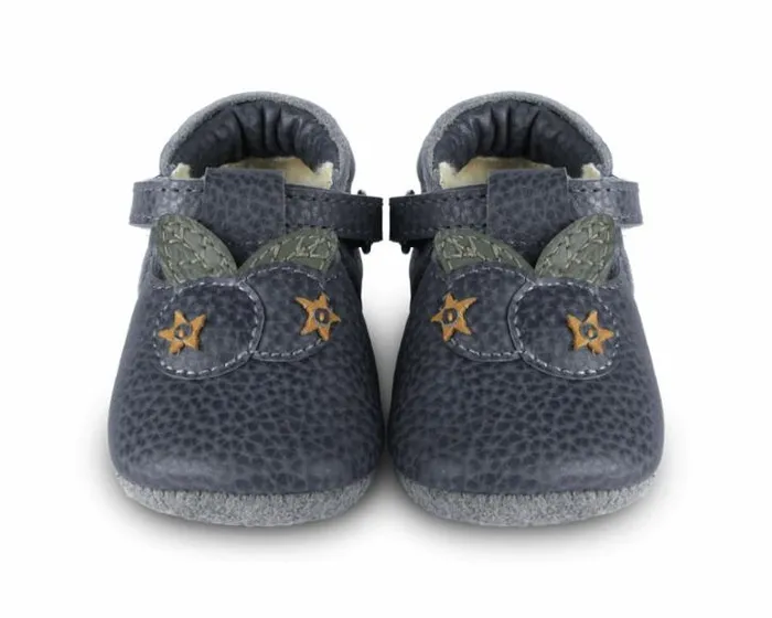 Donsje Amsterdam Shoes Baby Carlie Petrol Grain Leather