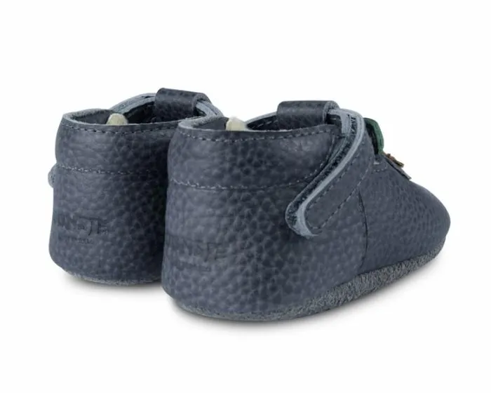 Donsje Amsterdam Shoes Baby Carlie Petrol Grain Leather