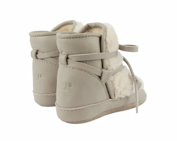Donsje Amsterdam Shoes Baby Cassi Booties Light Stone Leather