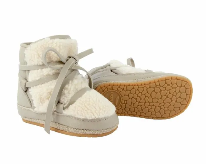 Donsje Amsterdam Shoes Baby Cassi Booties Light Stone Leather
