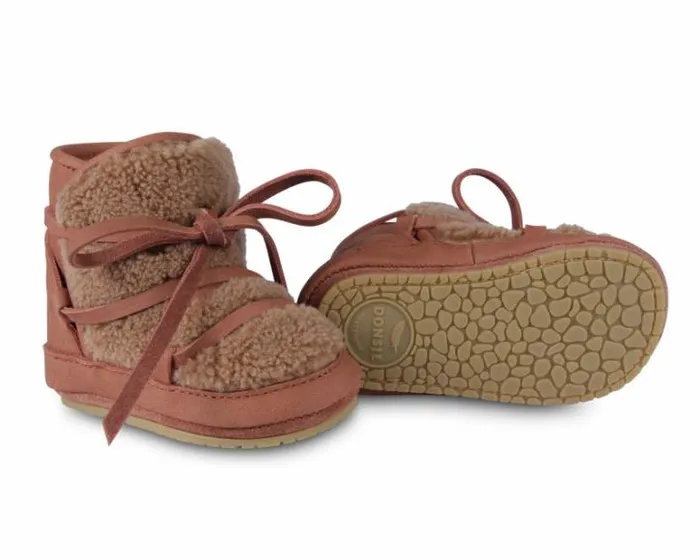 Donsje Amsterdam Shoes Baby Cassi Booties Walnut Nubuck