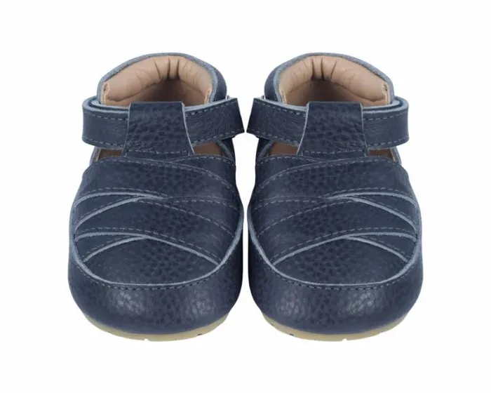 Donsje Amsterdam Shoes Baby Didier Petrol Grain Leather