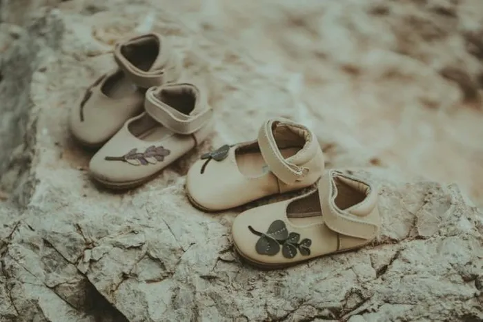 Donsje Amsterdam Shoes Baby Isel Ballerinas Cream Leather