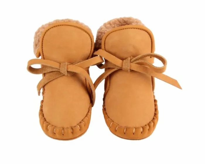 Donsje Amsterdam Shoes Baby Jaya Caramel Nubuck
