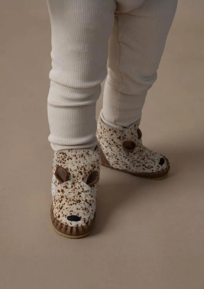 Donsje Amsterdam Shoes Baby Kapi Exclusive Bambi Spotted Cow Hair