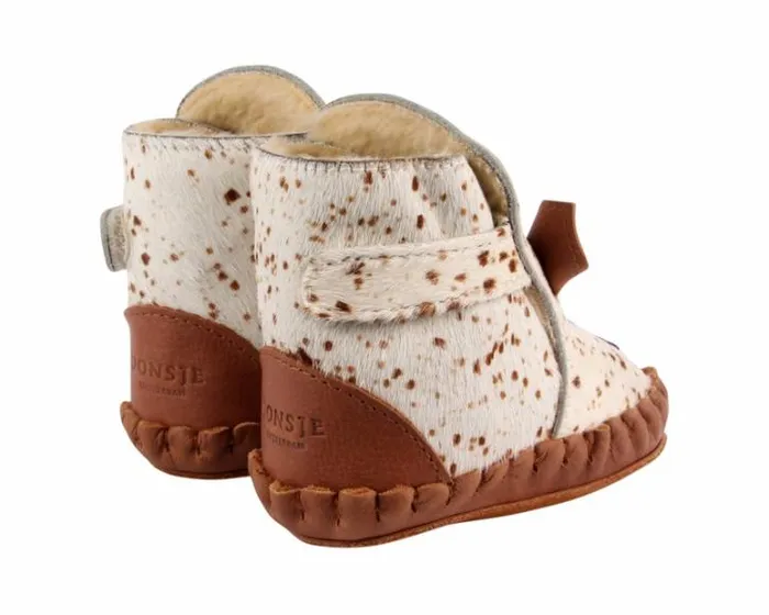 Donsje Amsterdam Shoes Baby Kapi Exclusive Bambi Spotted Cow Hair